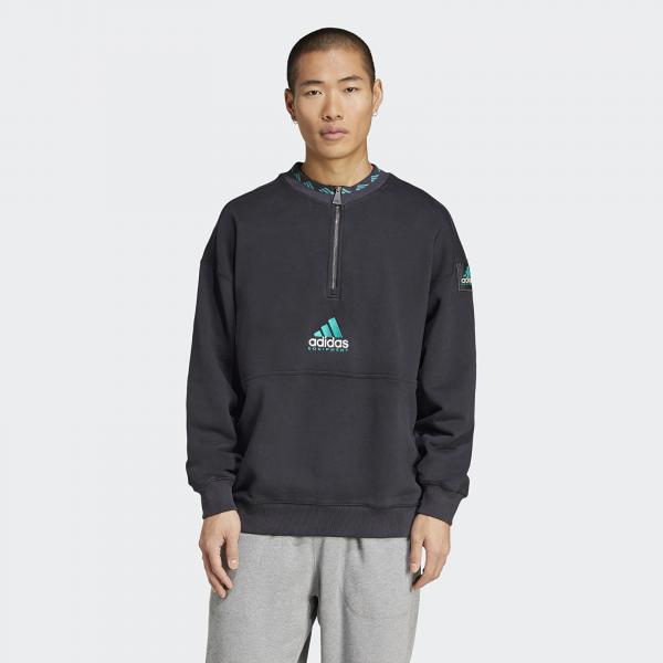 Mikina adidas Equipment Fleece Half-Zip Black/ Black L