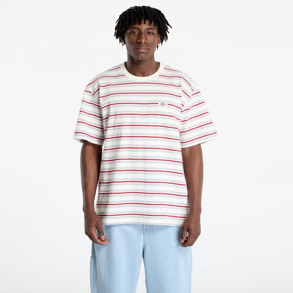 Tričko Dickies Lewistown Stripe Short Sleeve Tee Egret XXL