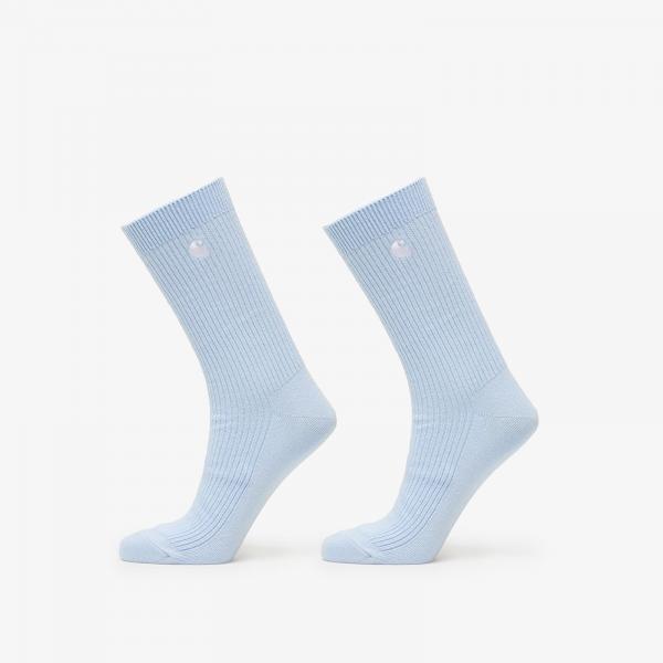 Ponožky Carhartt WIP Madison Socks 2-Pack Air Sky/ White Universal
