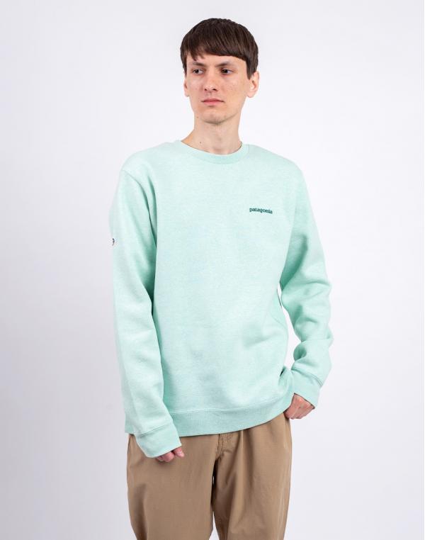 Patagonia Fitz Roy Icon Uprisal Crew Sweatshirt Rinsed Green S