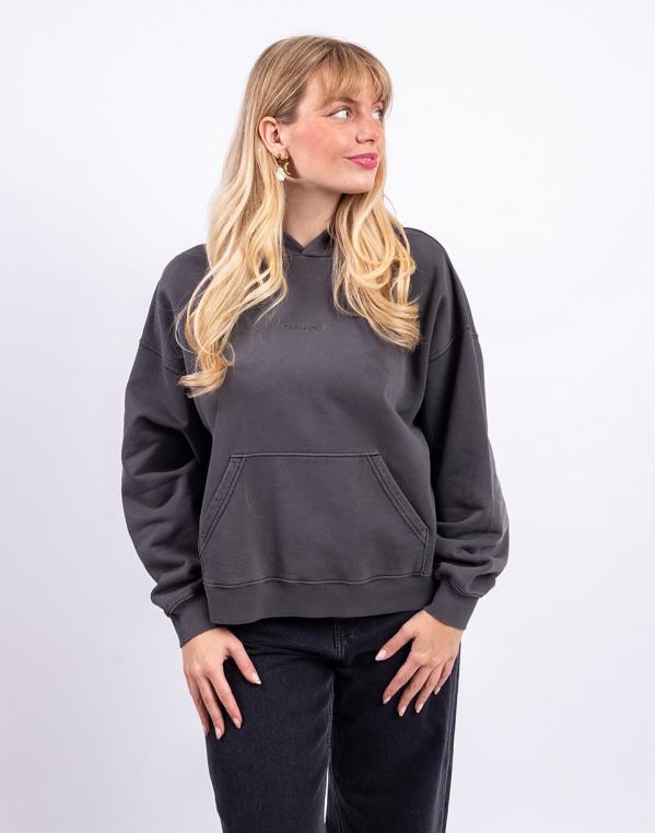 Carhartt WIP W' Hooded Benton Sweat Black garment dyed XS
