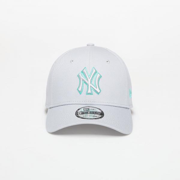 Kšiltovka New Era New York Yankees Team Outline 9FORTY Adjustable Cap Dolphin Gray/ Ate Universal