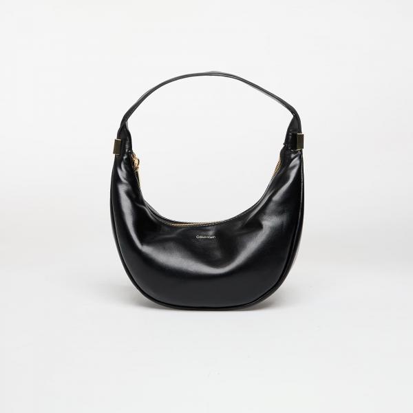 Kabelka Calvin Klein Pinched Soft Crescen Black Universal