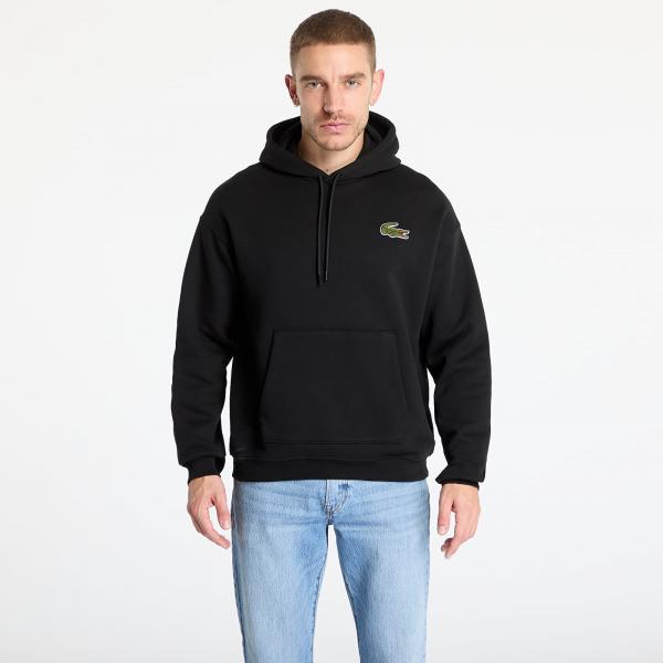 Mikina LACOSTE Non Brushed Fleece Black XL