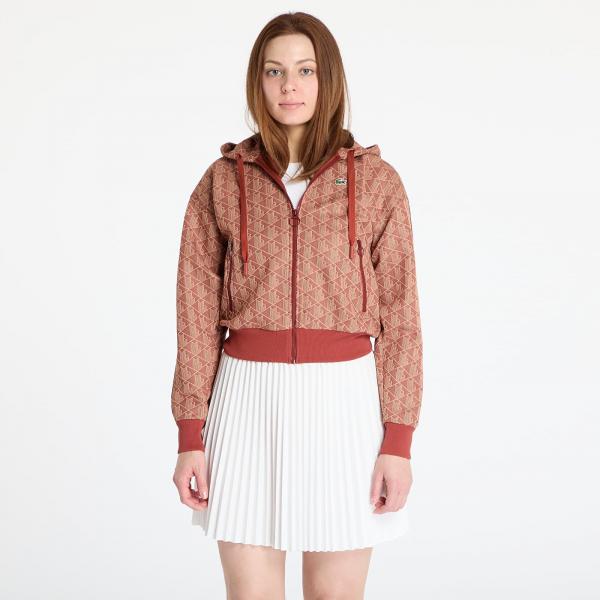 Mikina LACOSTE Jacquard Sweatshirt Iberis/ Latte M
