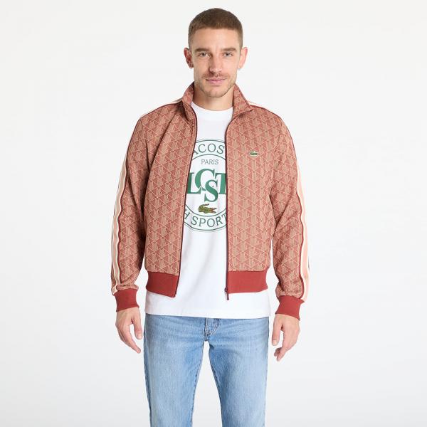 Mikina LACOSTE Jacquard Sweatshirt Iberis/ Latte L