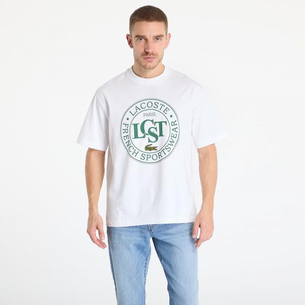 Tričko LACOSTE Heavy T-shirt White XL