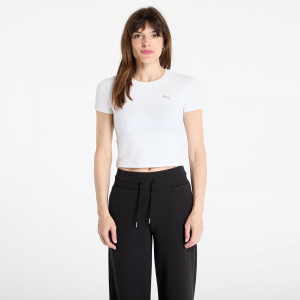 Top Puma Dare to Textured Baby Tee PUMA White L