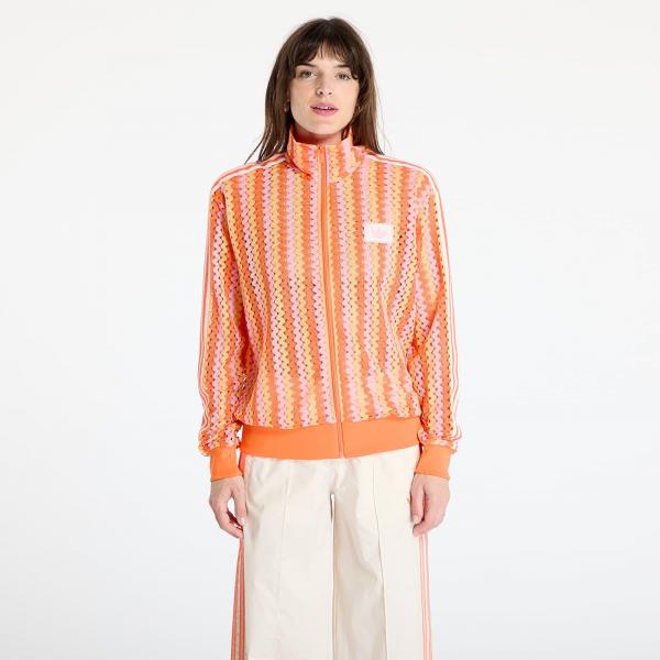 Mikina adidas Originals Summer Glow Firebird Track Top Semi Lucid Fuchsia/ Hazy Orange/ Semi Solar Orange M