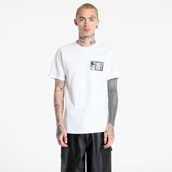 Tričko OBEY Half Icon T-Shirt White S