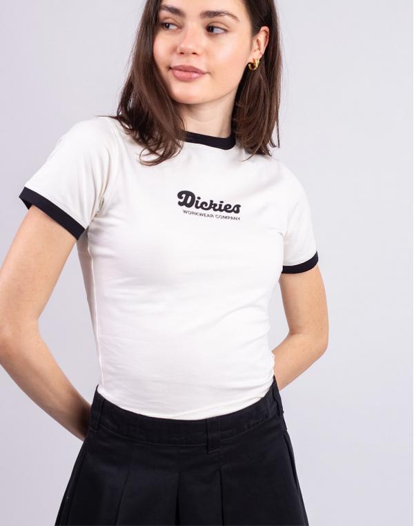 Tričko Dickies Lewistown Ringer T-Shirt EGRET