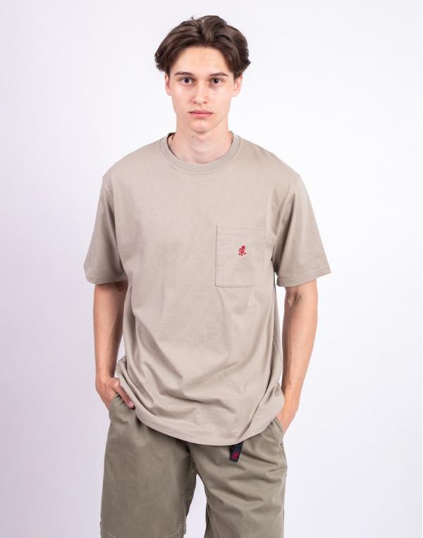 Tričko Gramicci One Point Tee KHAKI