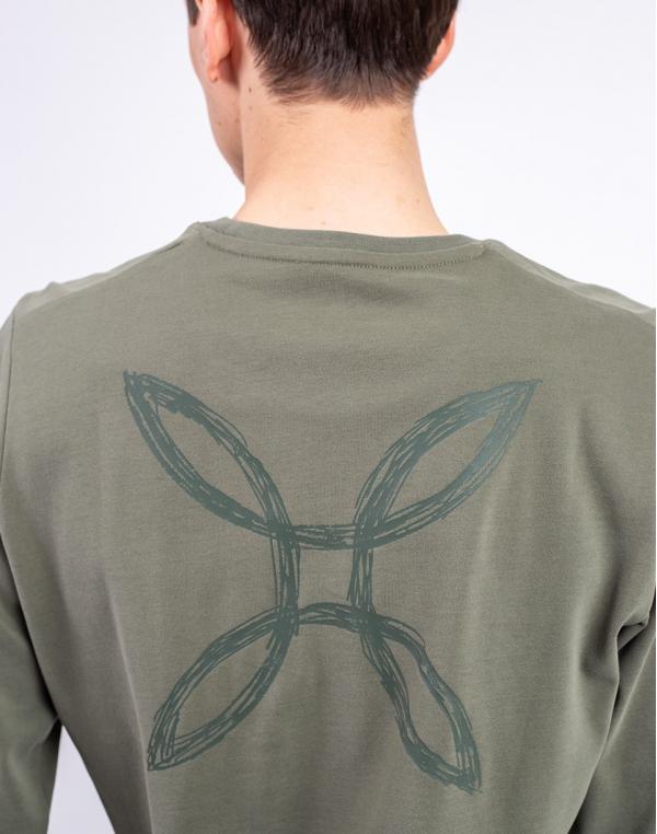 Tričko Montura Pencil Logo Maglia 49 VERDE SALVIA