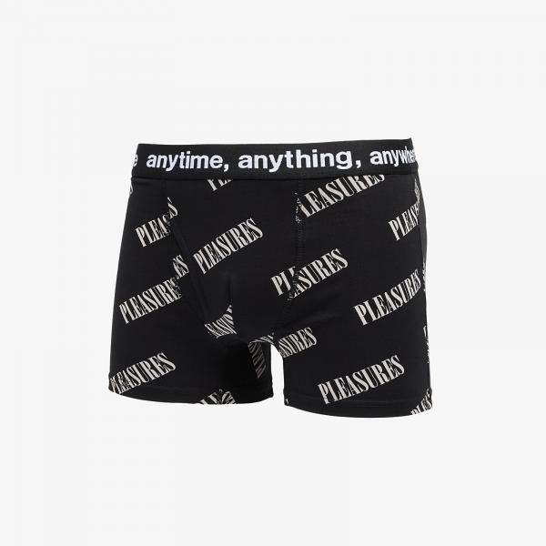 Boxerky PLEASURES Anytime Boxer Brief Black M