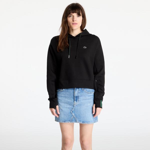 Mikina LACOSTE Double Face Sweatshirt Black M