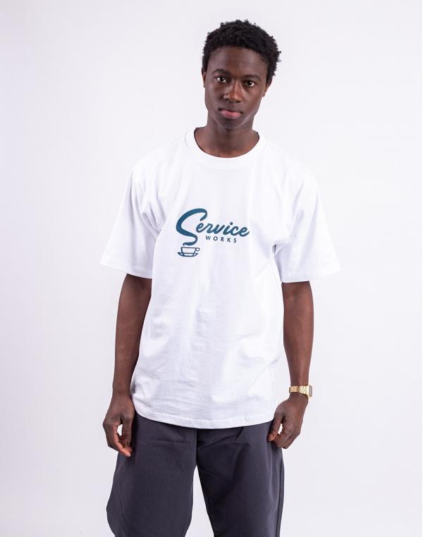 Tričko Service Works Espresso Tee WHITE