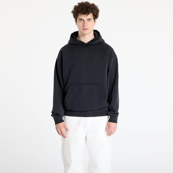 Mikina Nike Solo Swoosh Men's French Terry Pullover Hoodie Black/ Black XS
