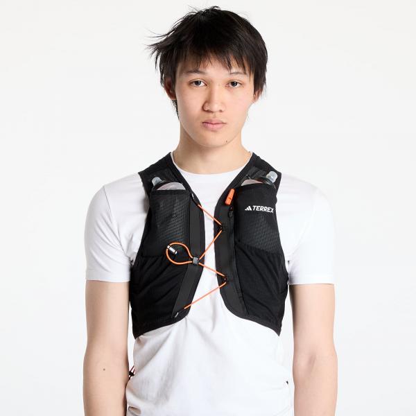 Vesta adidas Terrex Techrocktrail Running Vest 5 L UNISEX Black/ White/ Impact Orange L