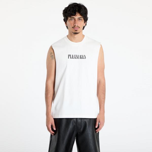 Tričko PLEASURES Onyx Sleeveless Shirt White S