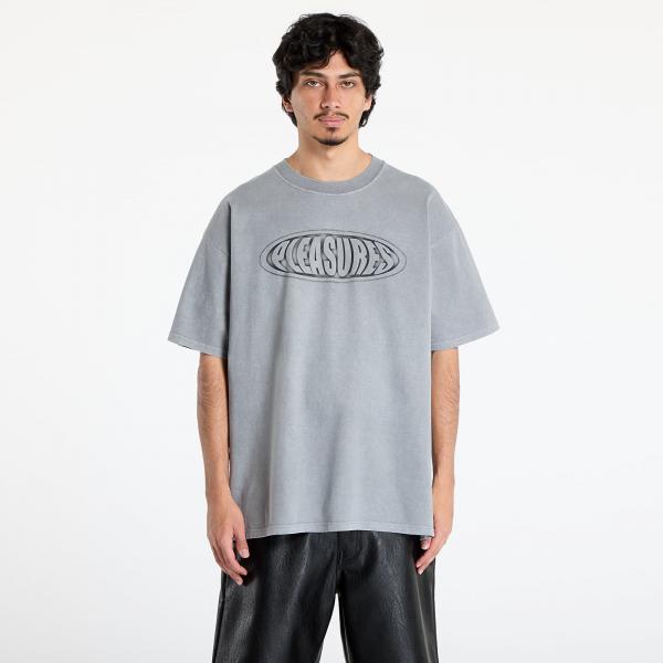 Tričko PLEASURES Sandblast T-Shirt Dark Silver S