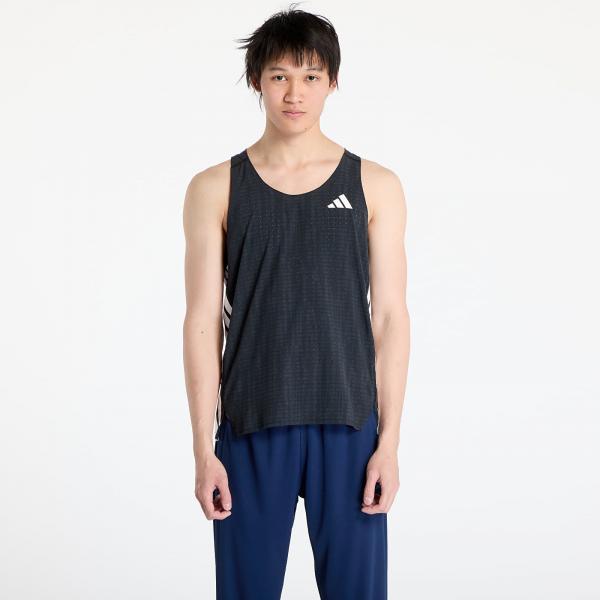 Tílko adidas Adizero Running Singlet Dark Grey/ Carbon/ Black L