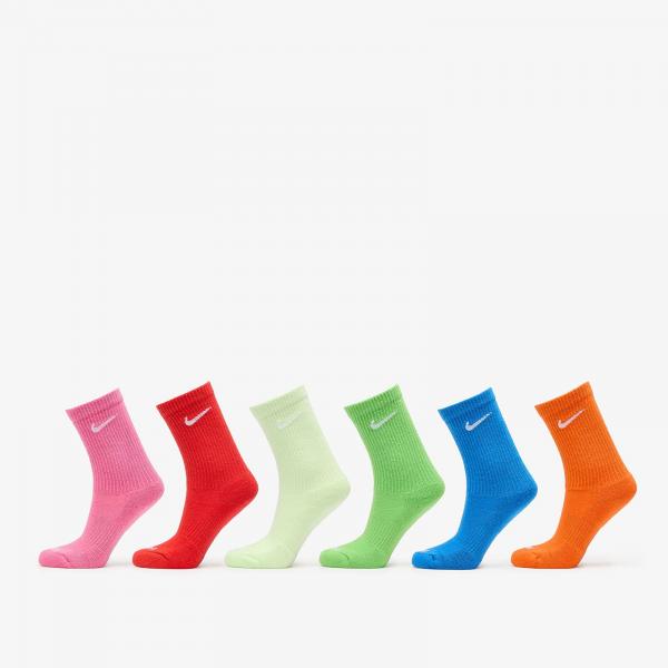 Ponožky Nike Dri-FIT Everyday Plus Cushioned Training Crew Socks 6-Pack Multi-Color L