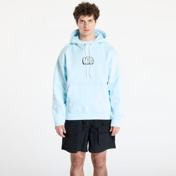 Mikina Nike Solo Swoosh Men's Fleece Hoodie Glacier Blue XL