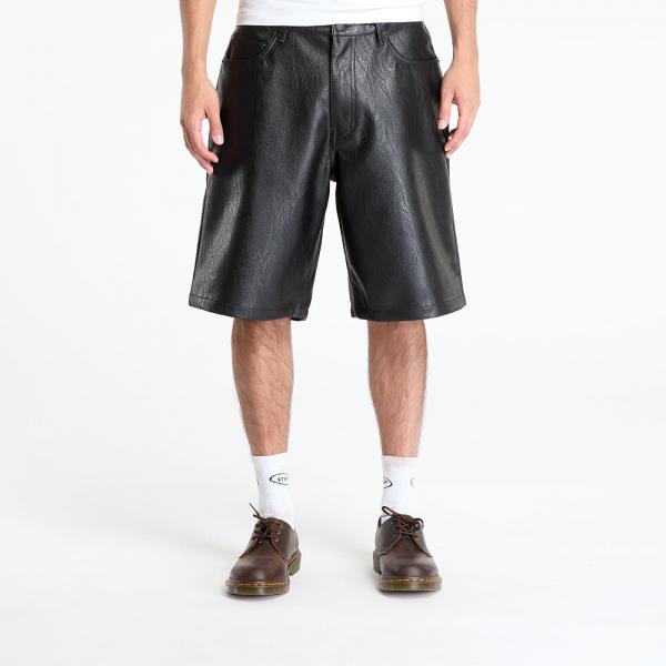 Šortky PLEASURES Plaster Baggy Shorts Black 28