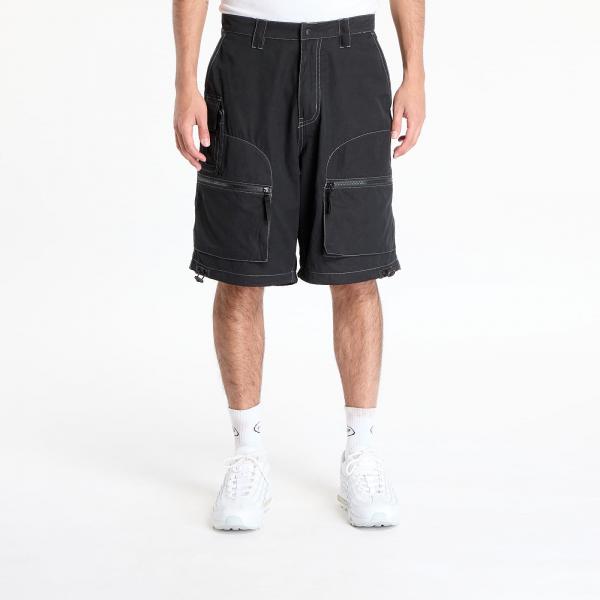 Šortky PLEASURES Raider Cargo Shorts Black 28