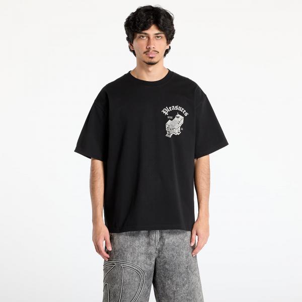 Tričko PLEASURES Chapel Heavyweight Shirt Black M