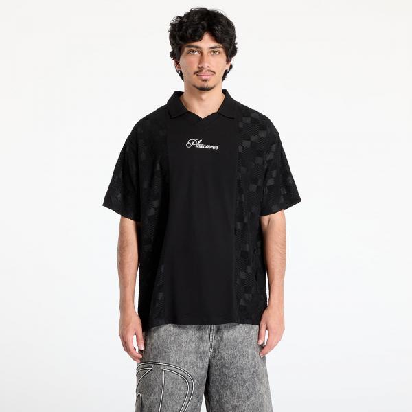 Tričko PLEASURES Planets Polo Black XL