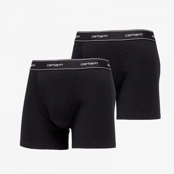 Trenky Carhartt WIP Cotton Trunks 2-Pack Black/ Black XS