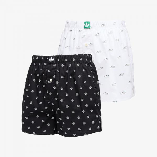 Trenky adidas Woven Boxer 2-Pack Black/ White M