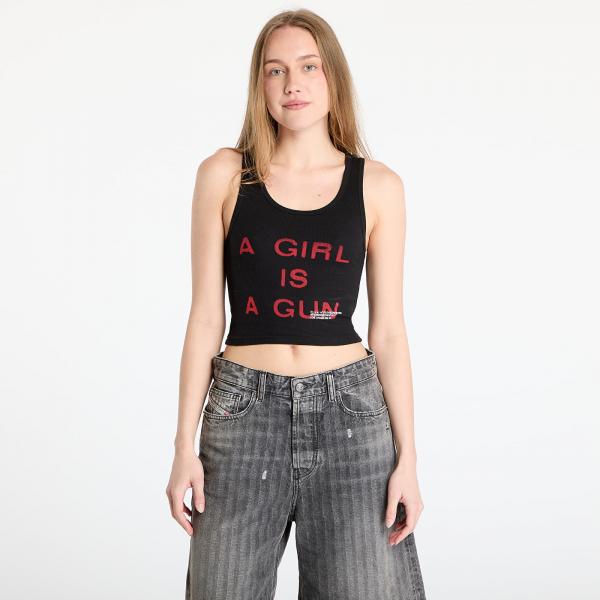 Tílko PLEASURES Girl Is A Gun Tank Top Black S