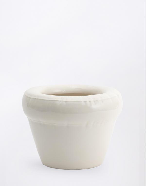 HOME STUDYO Planter PIERRE Bone Gloss