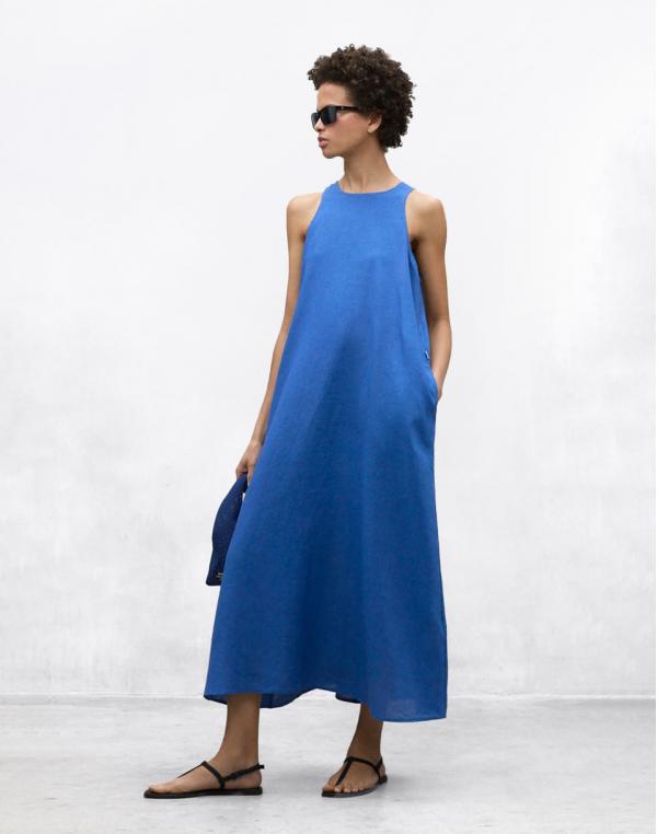 ECOALF Ukara Dress MEDITERRANEAN BLUE XS