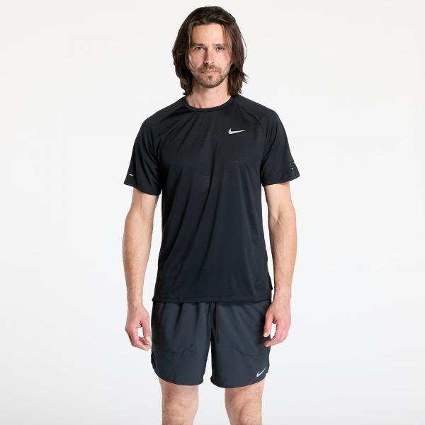 Tričko Nike Stride Men's Dri-FIT ADV Short-Sleeve Running Top Black/ Reflective Silv L