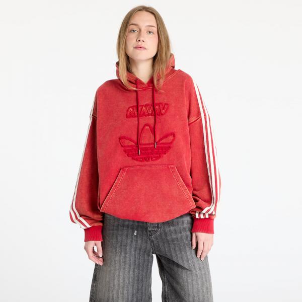 Mikina adidas x Avavav Shoulderless Hoodie Red/ Power Red XS