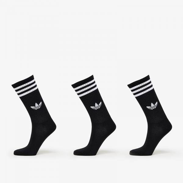 Ponožky adidas 3-Stripes High Crew Socks 3-Pack Black/ Lucid Red/ Lucid Blue M