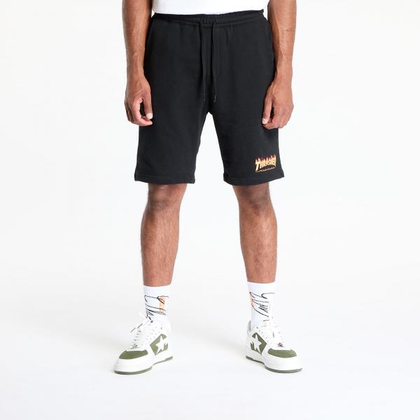 Šortky Thrasher Flame P.E. Shorts Black L