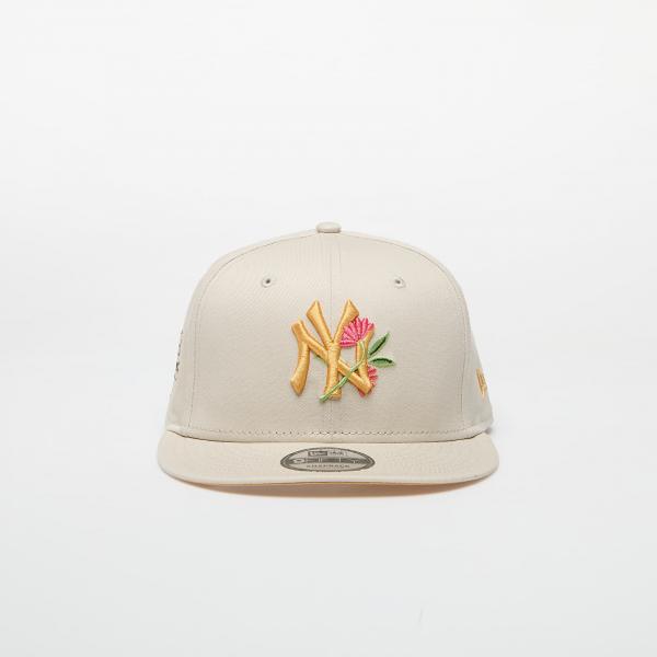 Kšiltovka New Era MLB New York Yankees 9FIFTY Snapback Adjustable Cap Floral Cream M/L