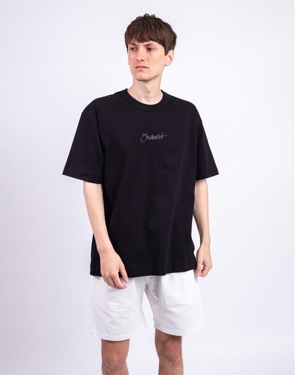 Tričko ONE OF XX Sheltersuit Logo T-Shirt Washed black