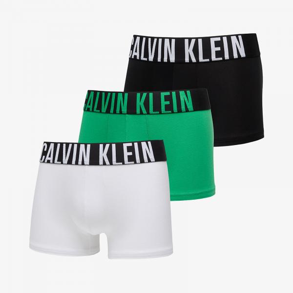 Boxerky Calvin Klein Intense Power Cotton Stretch Trunk 3-Pack White/ Black/ Blossom Green L