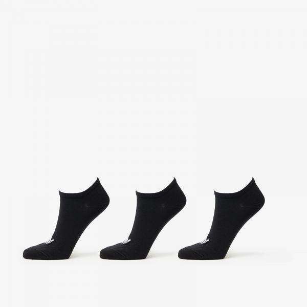 Ponožky adidas Liner Socks 3-Pack Black/ Medium Grey Heather/ Black S