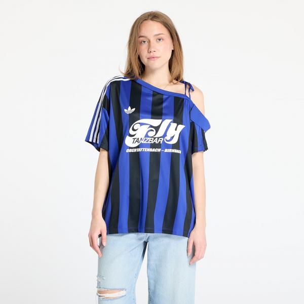 Dres adidas Originals Off Shoulder Jersey Semi Lucid Blue/ Black XL