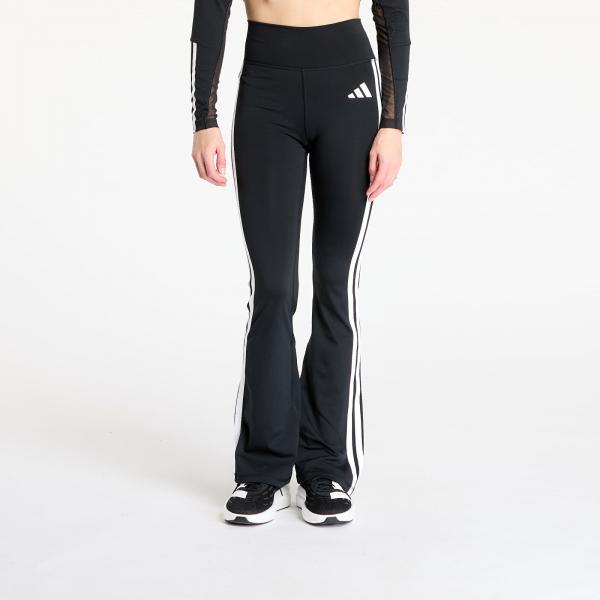 Legíny adidas Optime Essentials 3-Stripes Flared Leggings Black/ White S