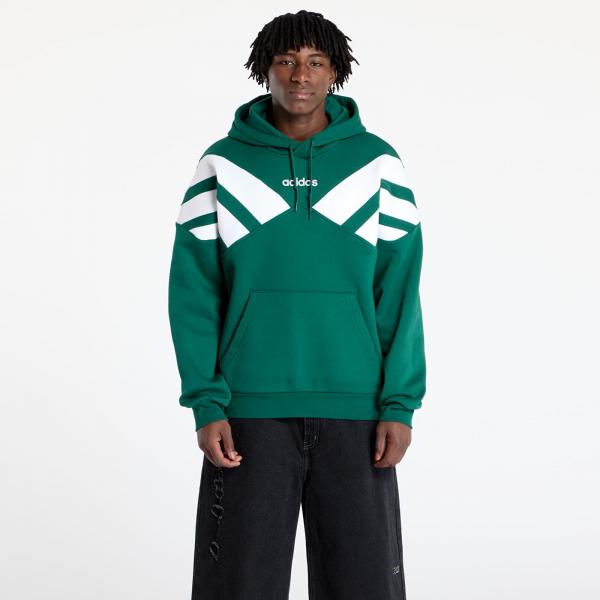 Mikina adidas Archive Cut Line Sweatshirt Collegiate Green/ White/ Semi Lucid Fuchsia XXL
