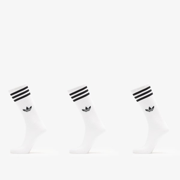 Ponožky adidas 3S High Crew Socks 3-Pack White/ White/ White M