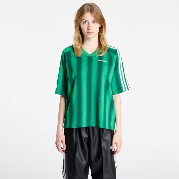 Tričko adidas Loose Linear T-Shirt Green S