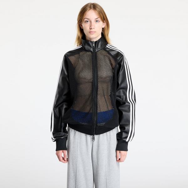 Bunda adidas x Jeremy Scott Faux Leather Mesh Track Top UNISEX Black M